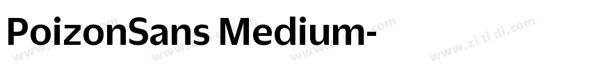 PoizonSans Medium字体转换
